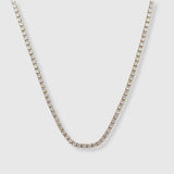 3mm Tennis Necklace Waterproof