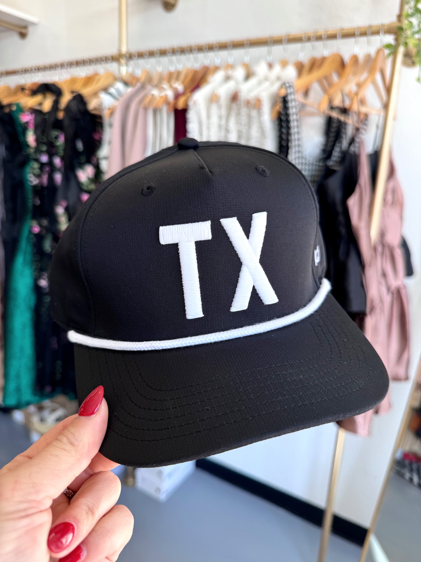 VINTAGE BLACK TX ROPE HAT