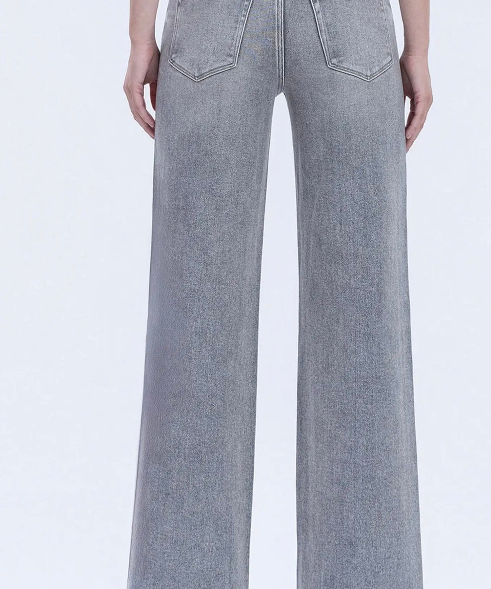 VERVET HIGH RISE FULL LENGTH GREY JEANS