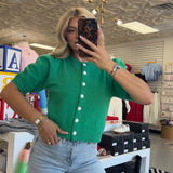 EMERALD PUFF SHORT SLEEVE TOP