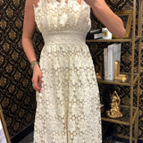 Ivory Lace Detailed Maxi Dress