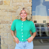 EMERALD PUFF SHORT SLEEVE TOP