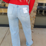 VERVET HIGH RISE FULL LENGTH LIGHT WASH JEANS