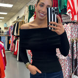 Black Kristin Sweater Top