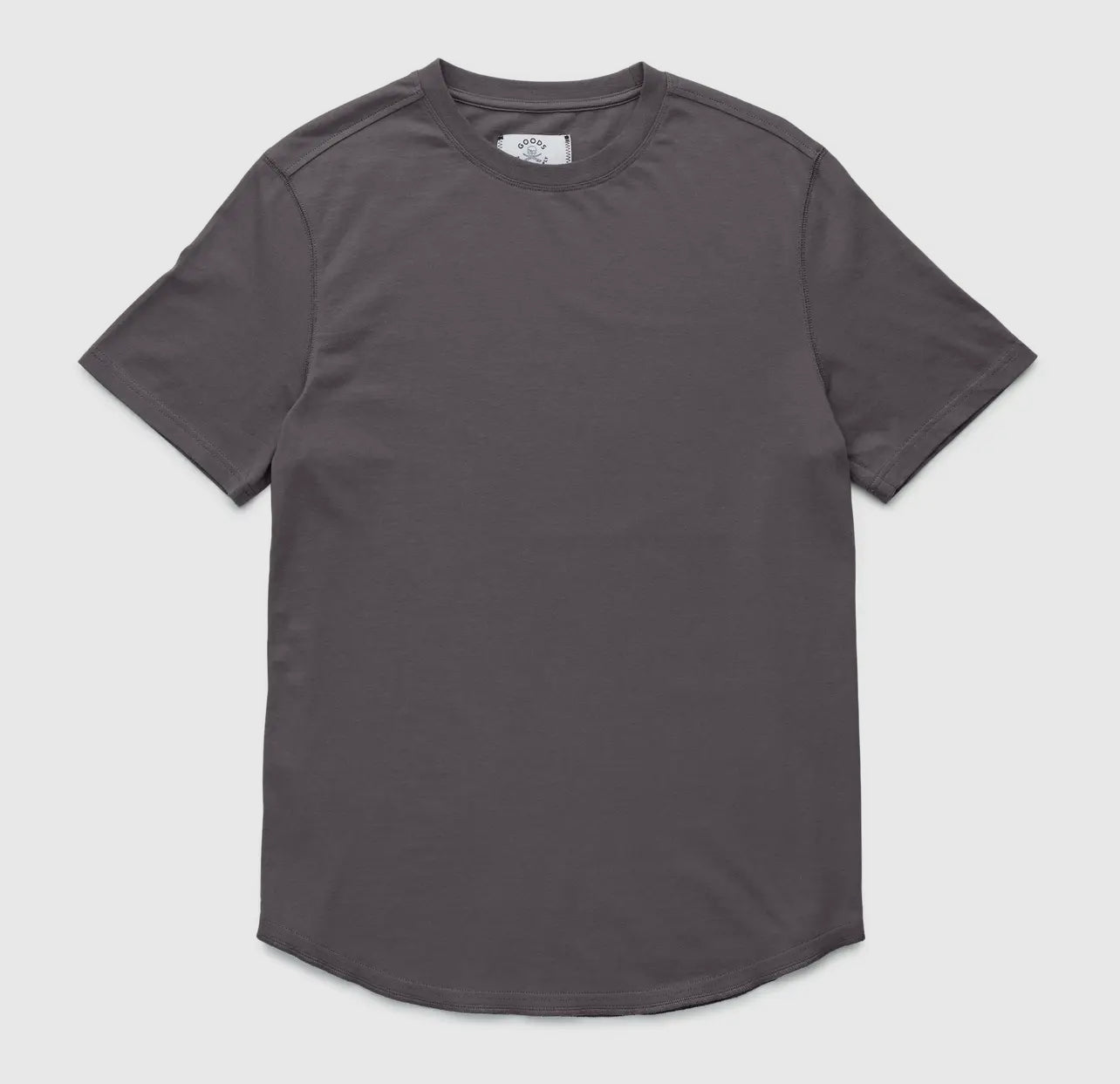 EIFFEL GREY S/S SCOOP BOTTOM PIMA TEE