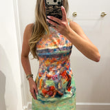 LBK Abstract Football Player Print Dress