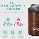 SWIG LEATHER CAN + BOTTLE COOLER