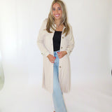 BEIGE PLEATED TRENCH COAT