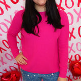 Fuchsia Knit Sweater