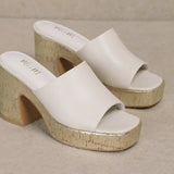 WHITE SUMMER GOLD PLATFORMS