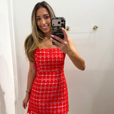 RED HEARTTHROB MINI DRESS