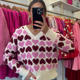 Lover Heart Soft Sweater - one size