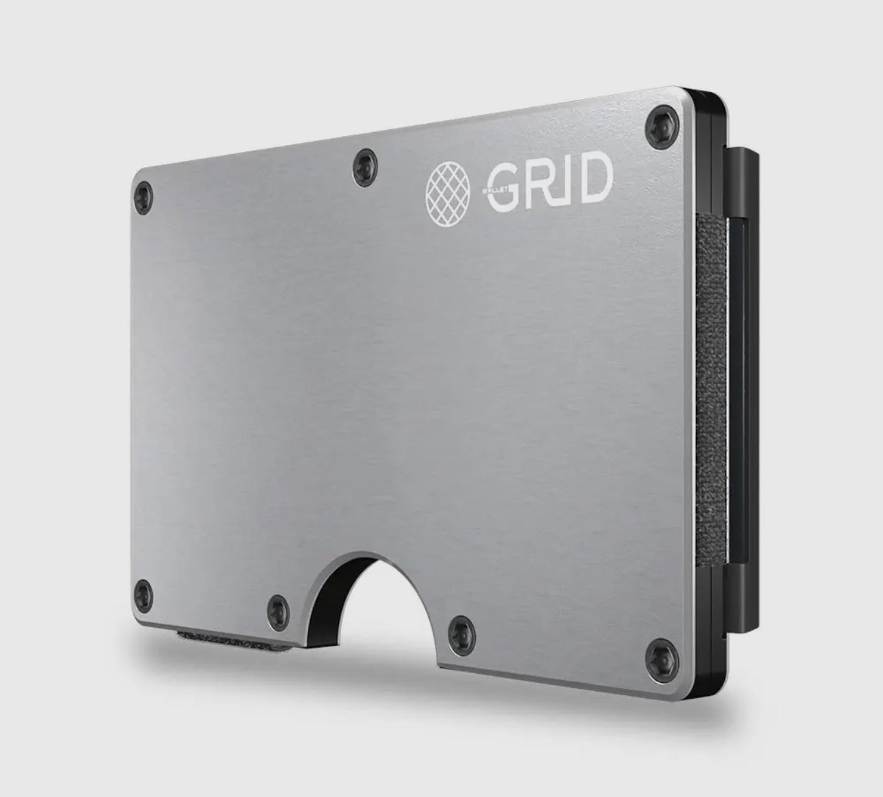 GRID WALLET- SILVER ALUMINUM