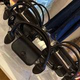 BLACK DOUBLE HANDLE CLEAR BAG