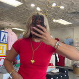 RED MEGAN BASIC TOP