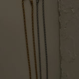 MENS GOLD ROPE CHAIN NECKLACE