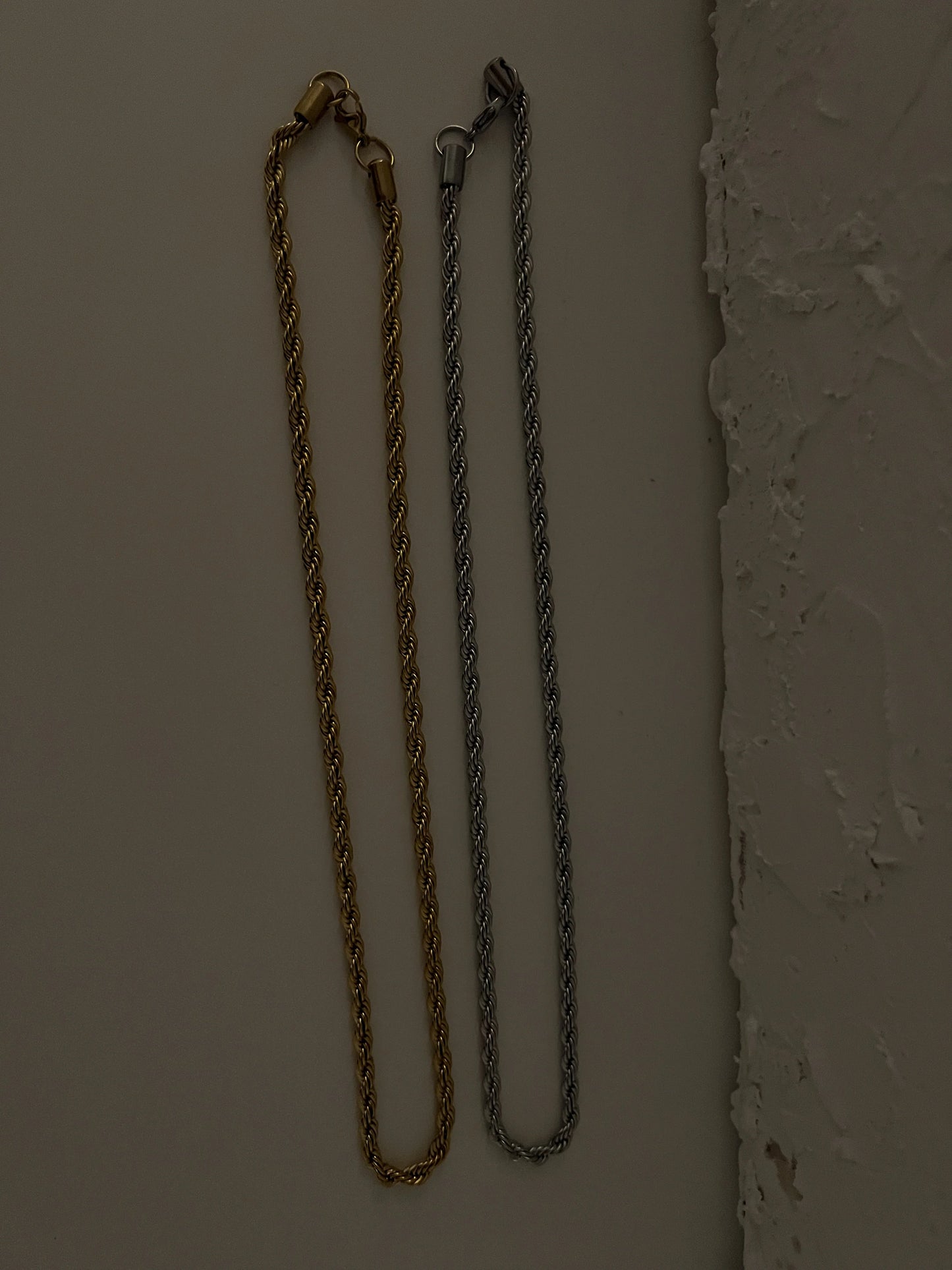 MENS GOLD ROPE CHAIN NECKLACE