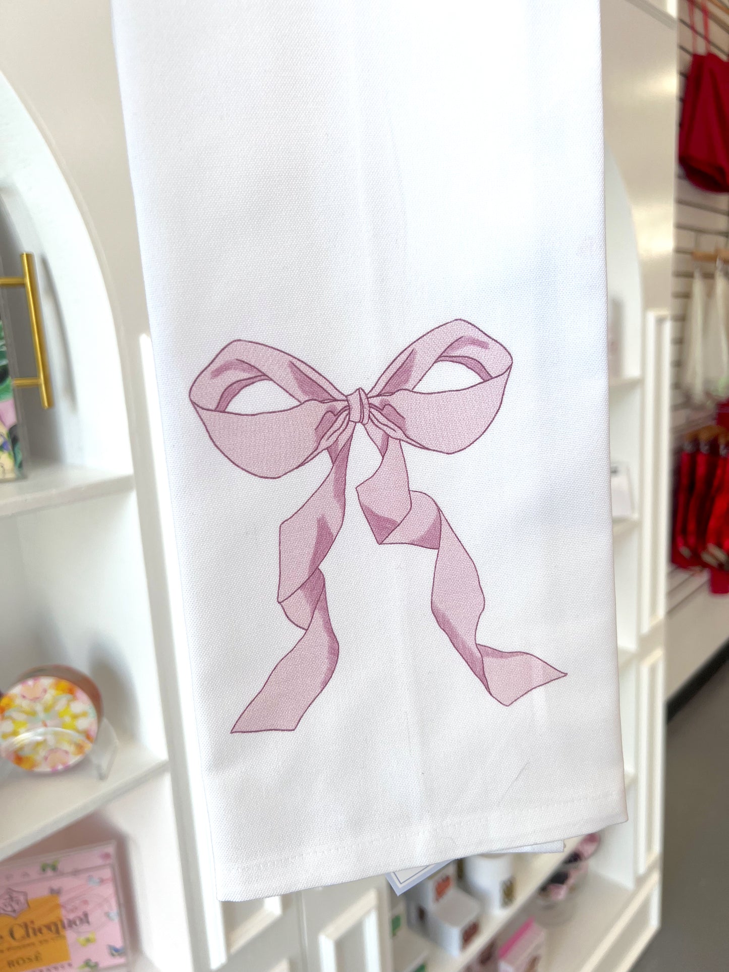 KITCHEN TOWEL BLUSH BOW