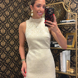 Cream / Gold Zoey Mini Dress