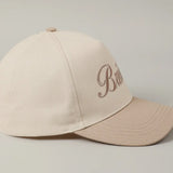 BRIDE EMBROIDERY TRUCKER HAT - BEIGE