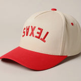 UPSIDE DOWN TEXAS TRUCKER HAT - RED