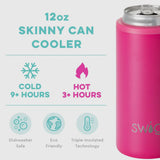 SWIG HOT PINK SKINNY CAN COOLER