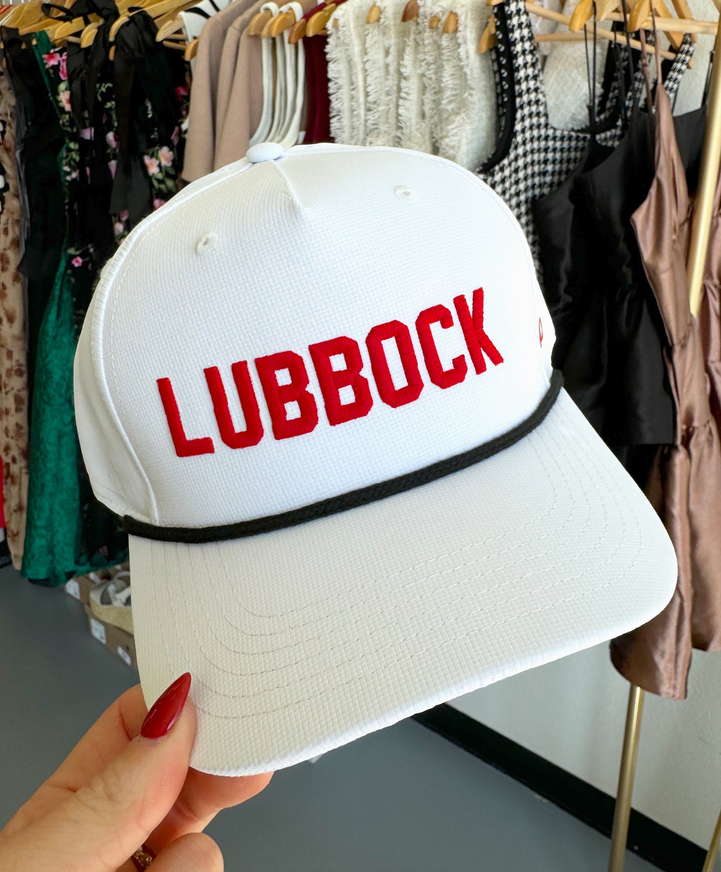 VINTAGE WHITE LUBBOCK ROPE HAT