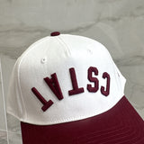 VINTAGE MAROON & WHITE CSTAT HAT