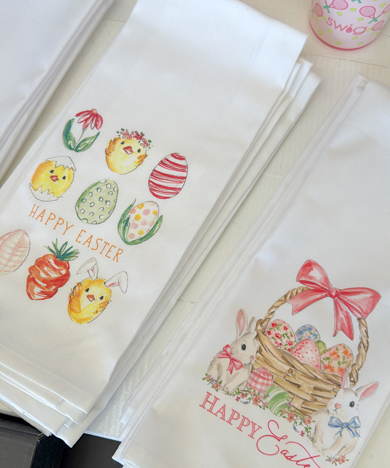 Happy Easter Tea Towel