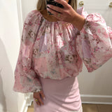 PINK FLORAL EISLEY BLOUSE