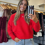 Red Julien Sweater Top