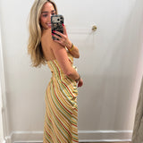 LBK MULTI STRIPED TANK & SKIRT SET