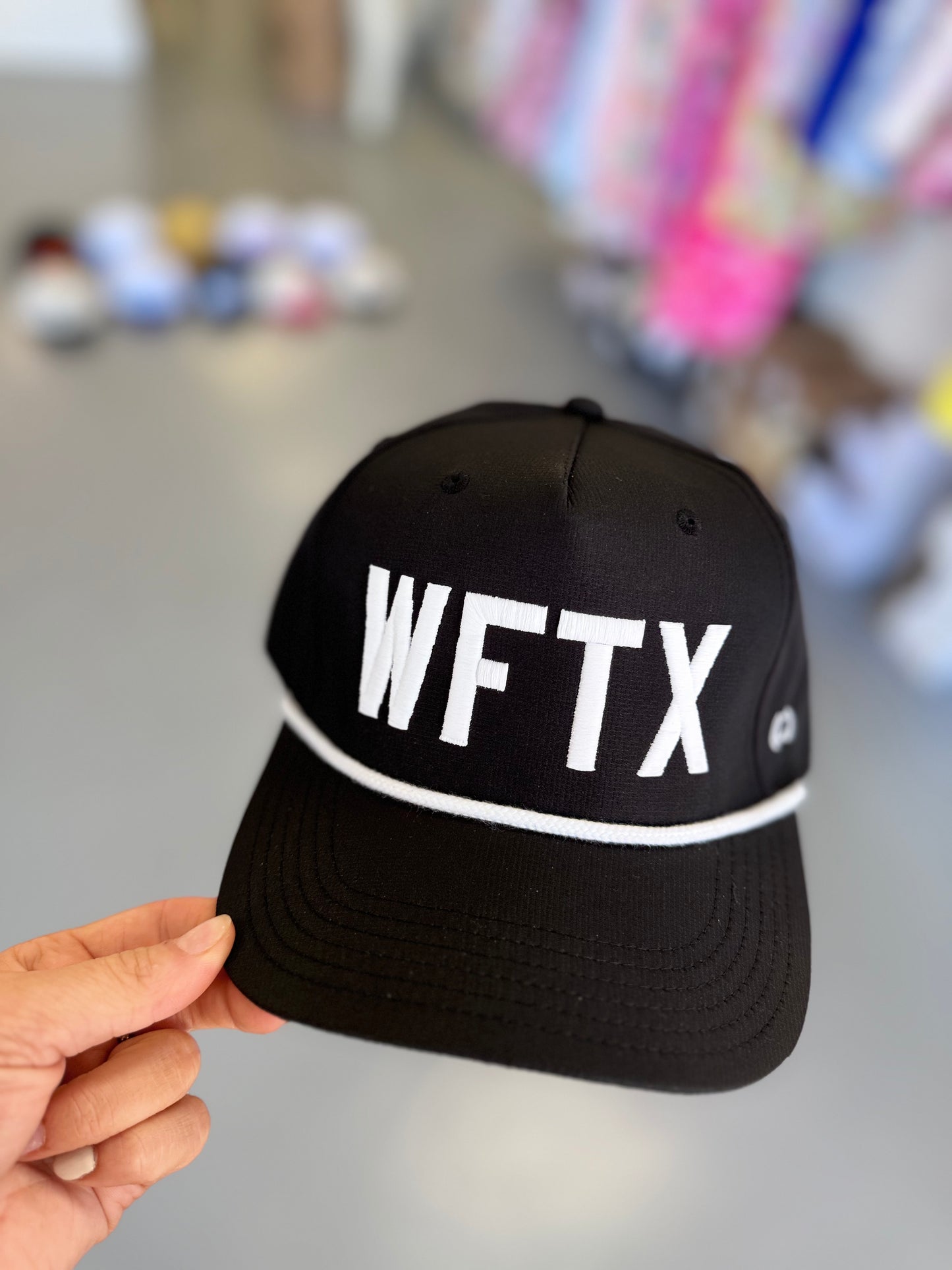 VINTAGE BLACK WF, TX HAT