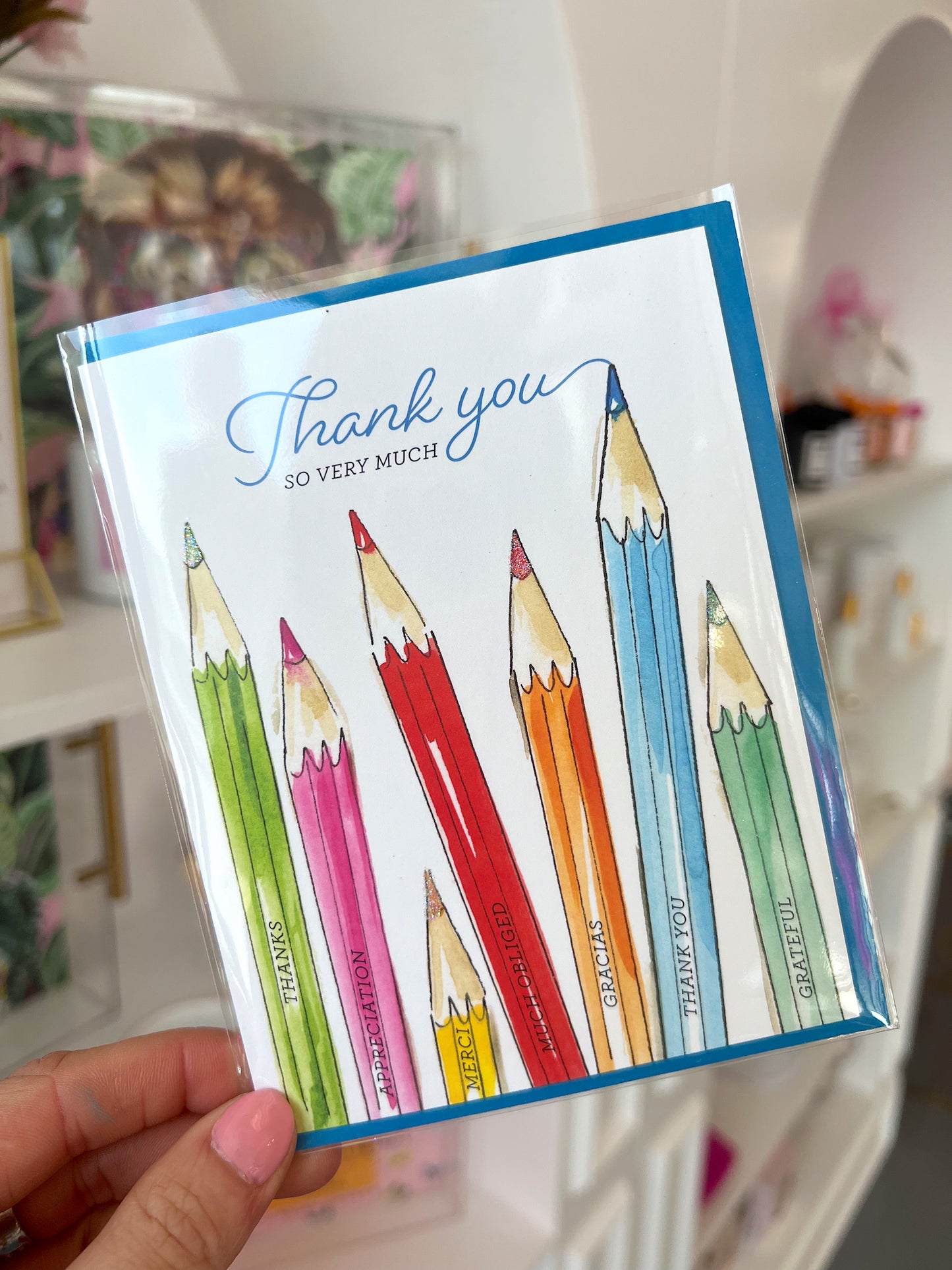 COLORFUL PENCILS THANK YOU CARD