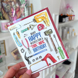 MANY HAPPY WISHES FOR A TOOL RIFIC BIRTHDAY CARD