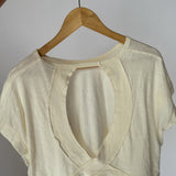 Cream Open Back Lounge Top