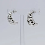 BREAKFAST IN PARIS SILVER EARRING