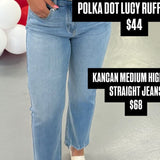 KANCAN MEDIUM HIGH RISE STRAIGHT JEANS