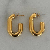 SMALL OVAL HOOPS