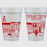 TEXAS TECH FOAM CUPS - 10 PACK