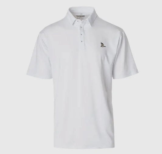 WHITE ROOST SOLID POLO - FIELDSTONE