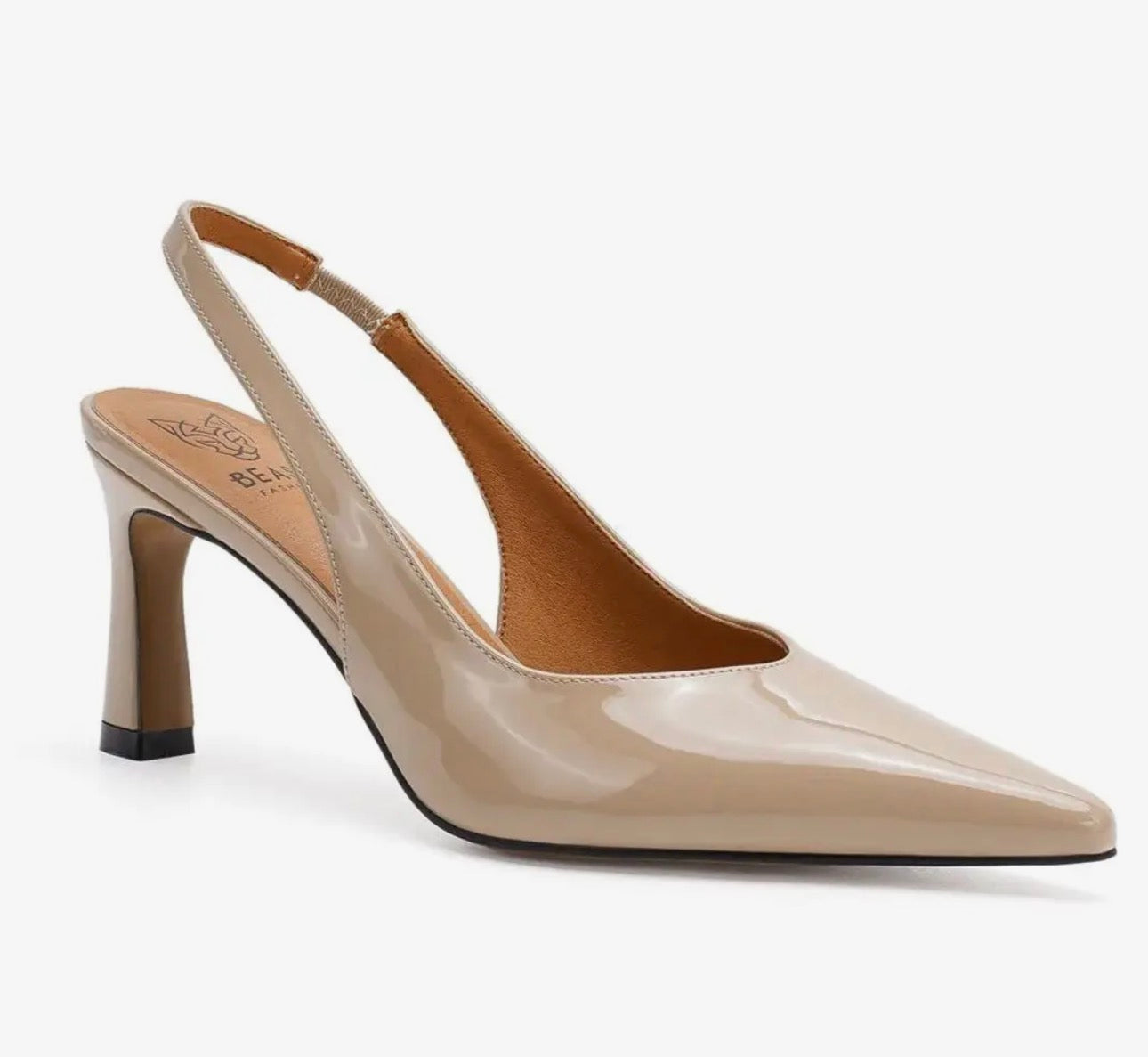 NUDE SLINGBACK HEELS