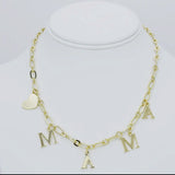 MAMA CHARM GOLD NECKLACE