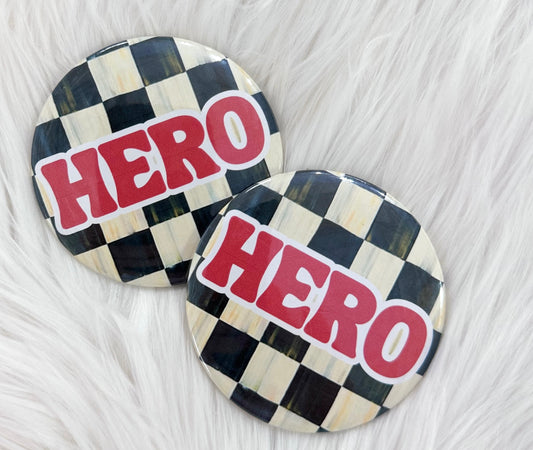 HERO CHECKERED BUTTON