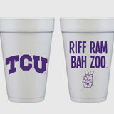 TCU FOAM CUPS - 10 PACK