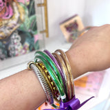 GREEN/ PURPLE/ GOLD BANGLE