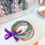 GREEN/ PURPLE/ GOLD BANGLE