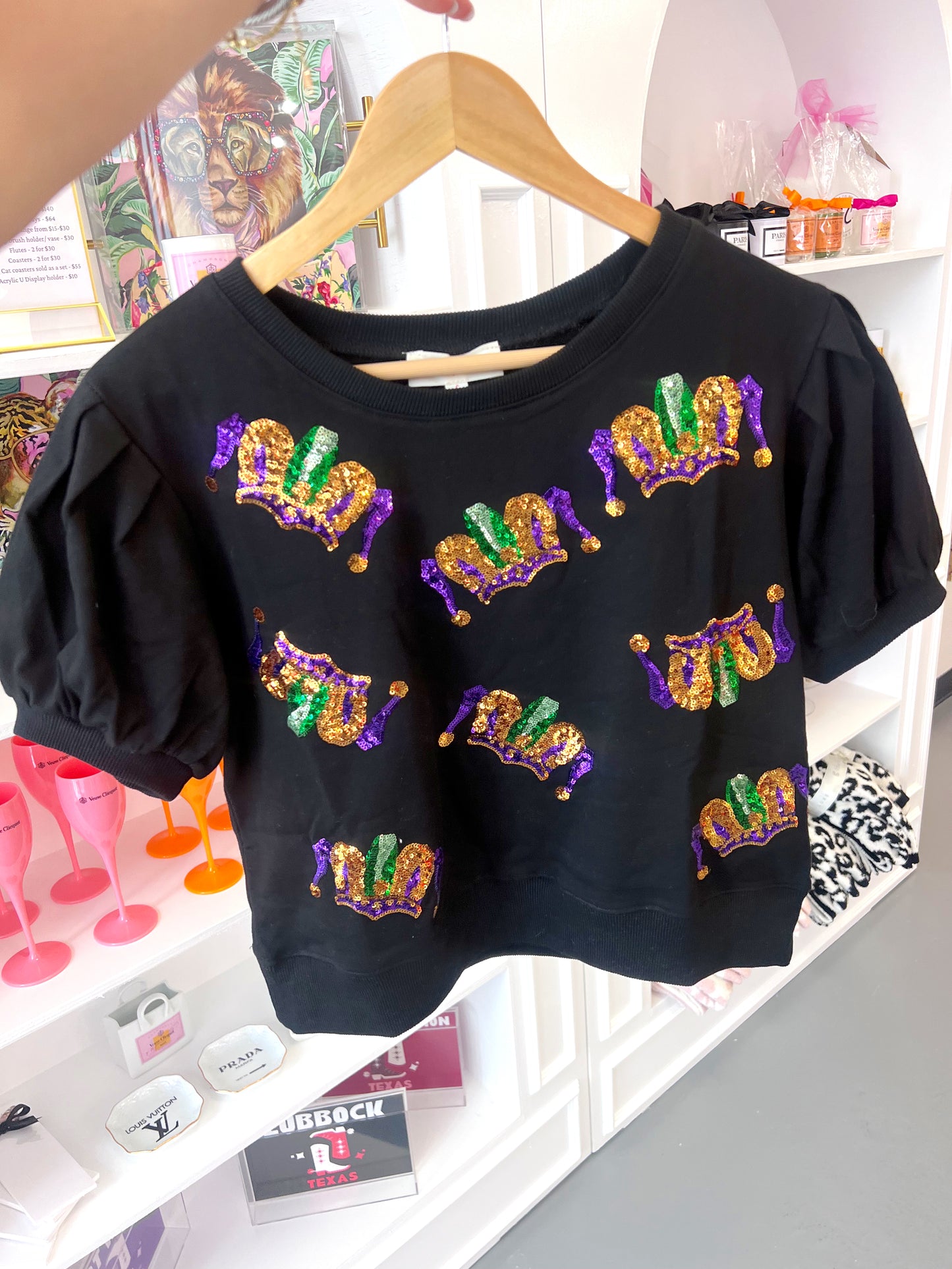 MARDI GRA SEQUIN TOP