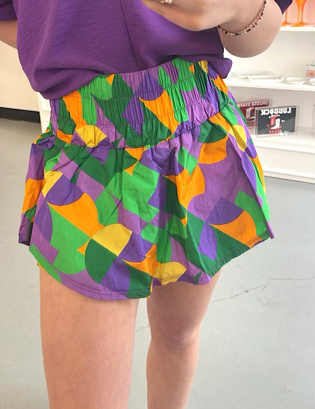 PRINTED SPORT SKORT