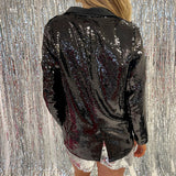 BLACK SEQUIN BLAZER